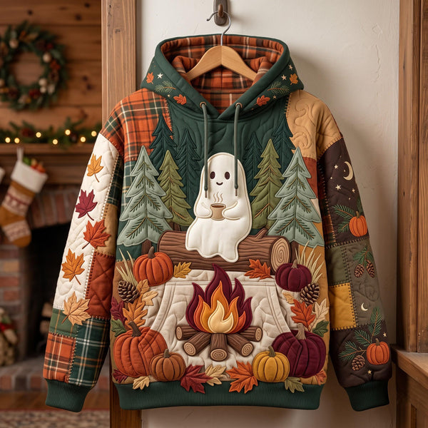 Cosy Autumn Ghost Hoodie