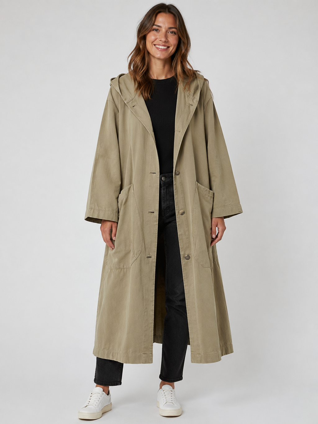 Guinevere Long Waterproof Trench Coat | Classic Women's Outerwear