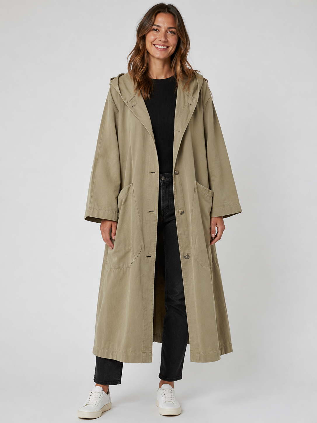 Guinevere Long Waterproof Trench Coat | Classic Women's Outerwear