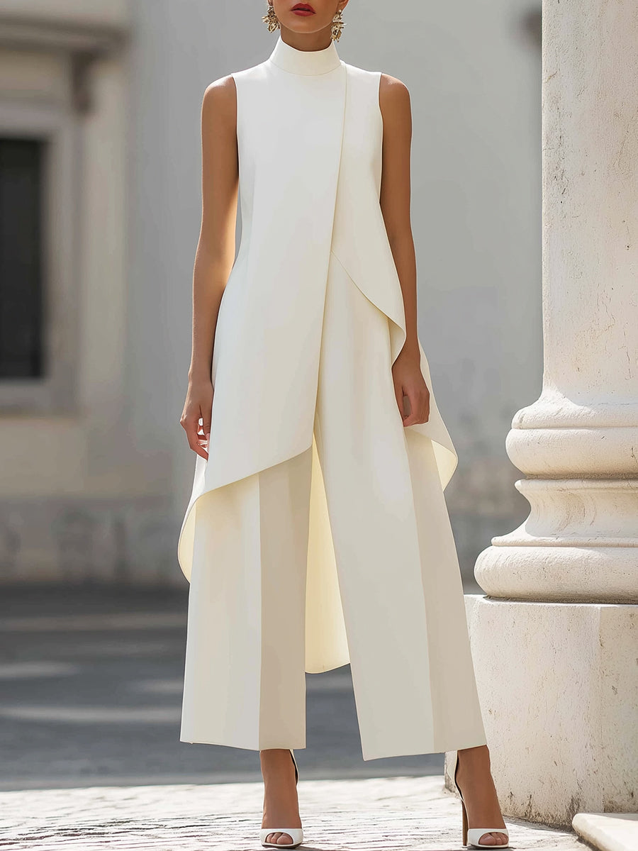 ASYMMETRICAL TWO-PIECE SET FOR WOMEN