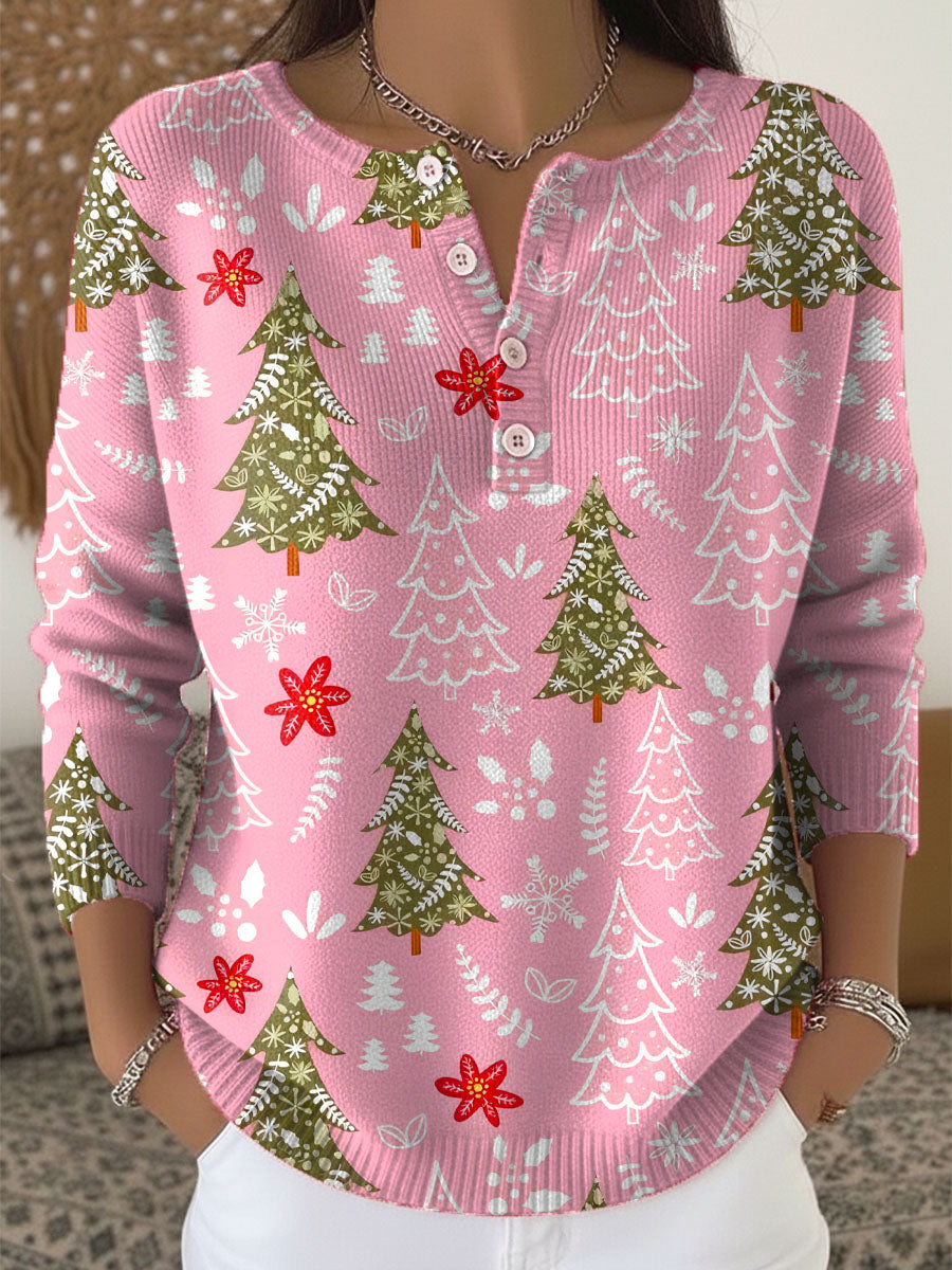 Sofía | Christmas Sweater with Buttons