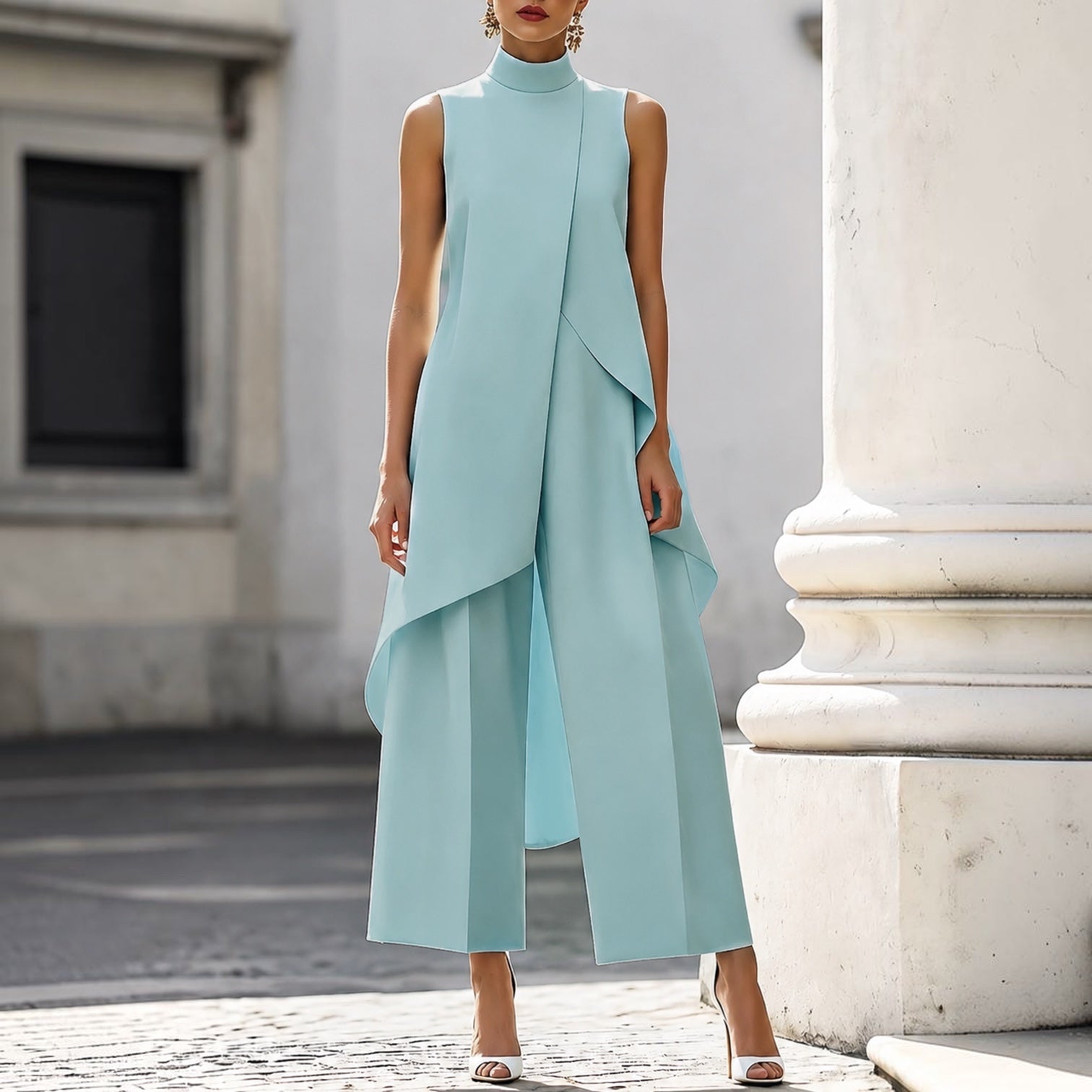 ELEGANT WIDE LEG SET FOR WOMEN
