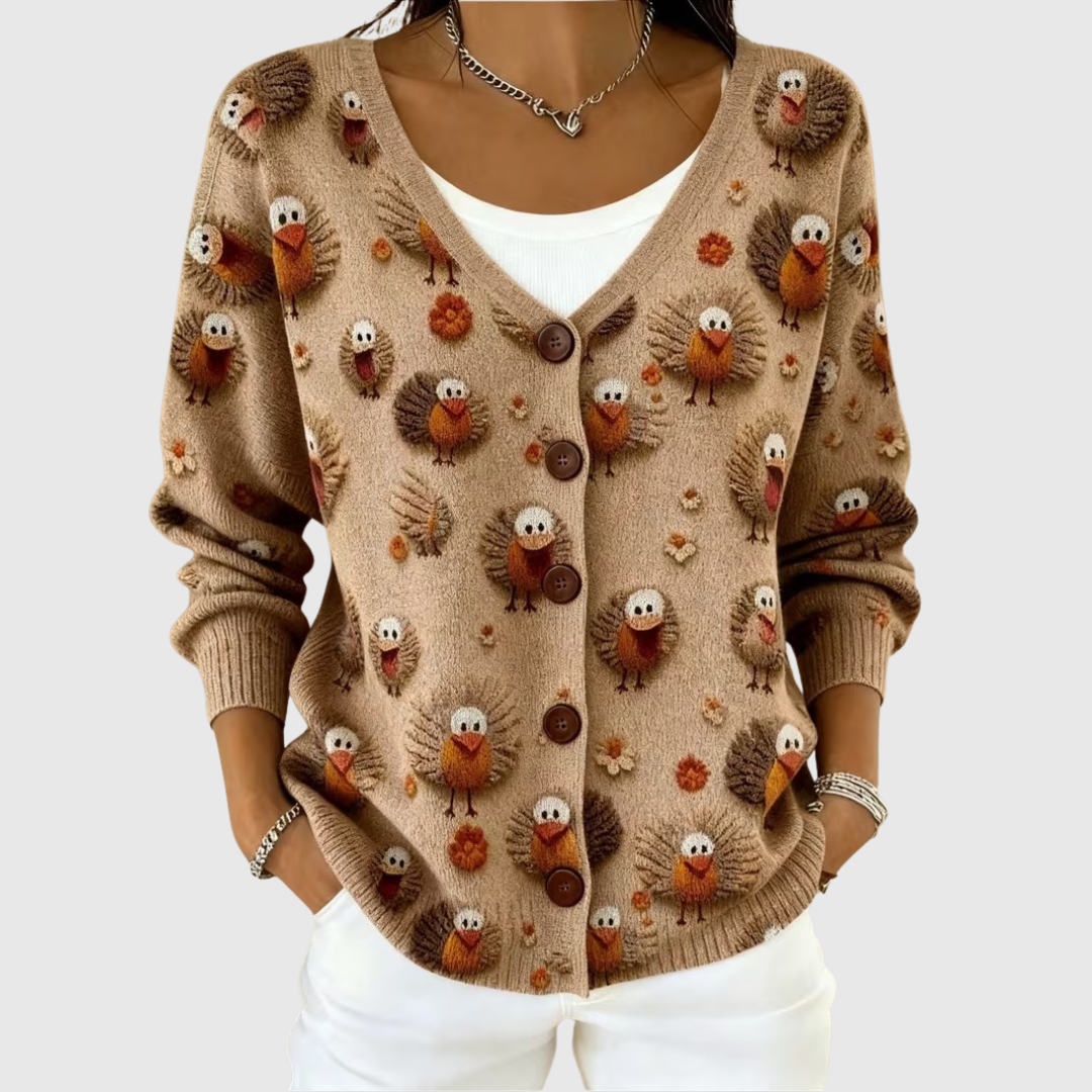 Comfortable Button Cardigan