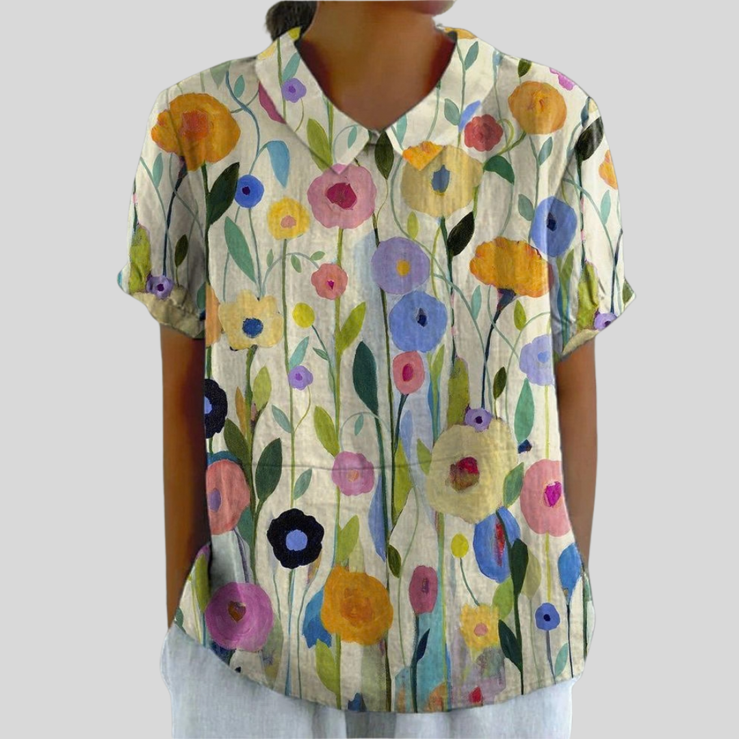 Floral Top Elegant Comfort