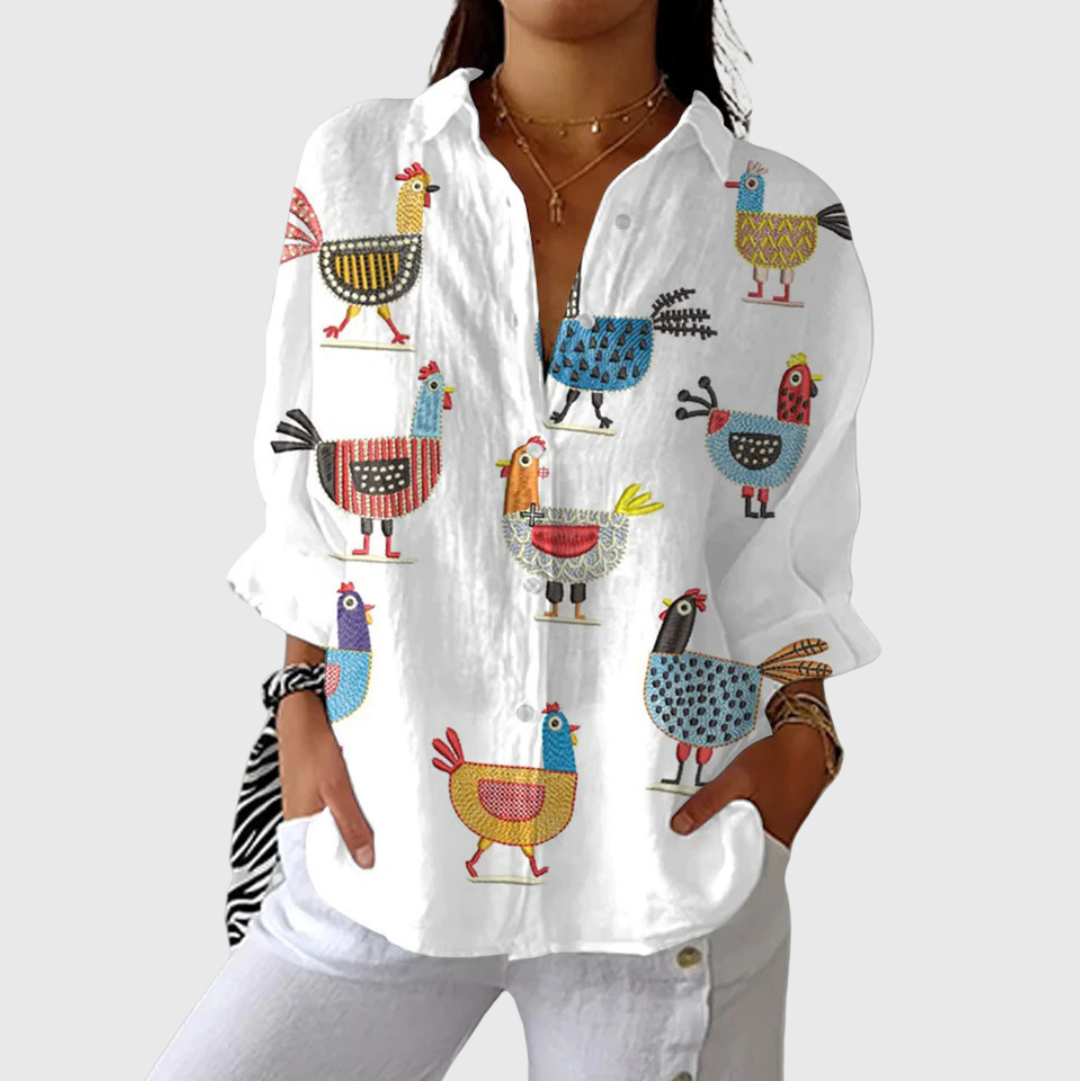 Light and Colourful Printed Blouse