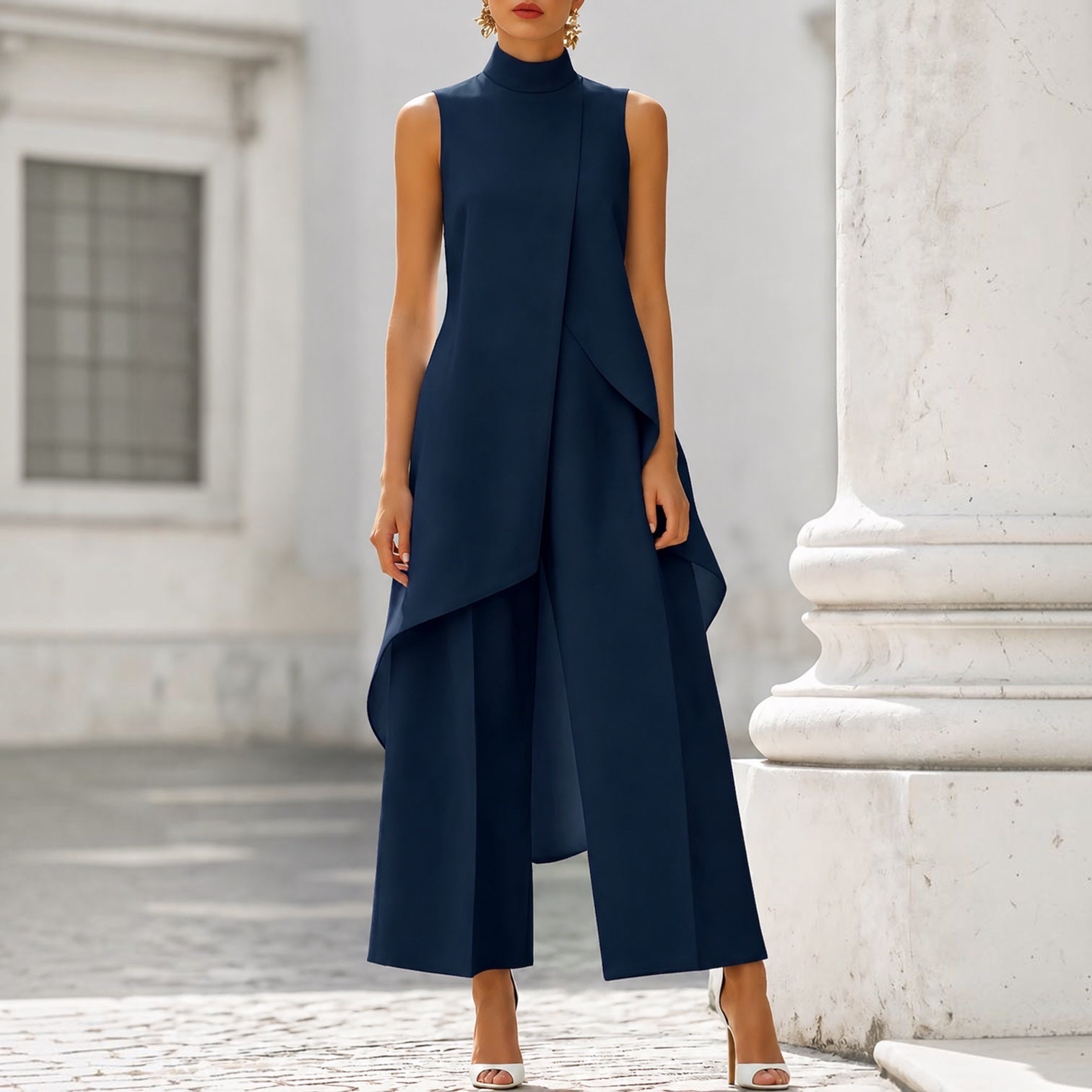ELEGANT WIDE LEG SET FOR WOMEN