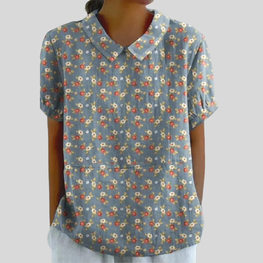 Floral Top Elegant Comfort