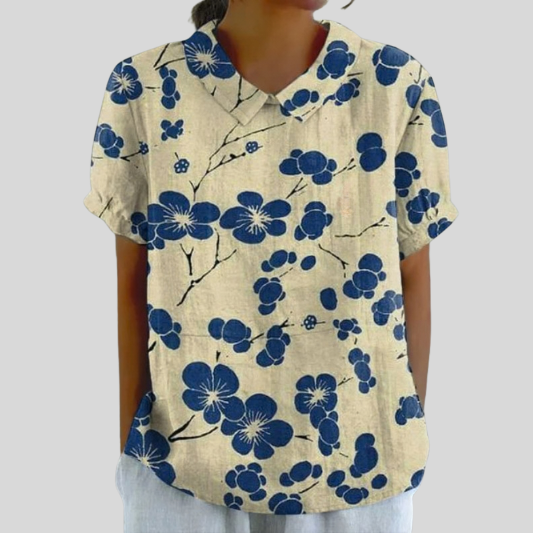 Floral Top Elegant Comfort
