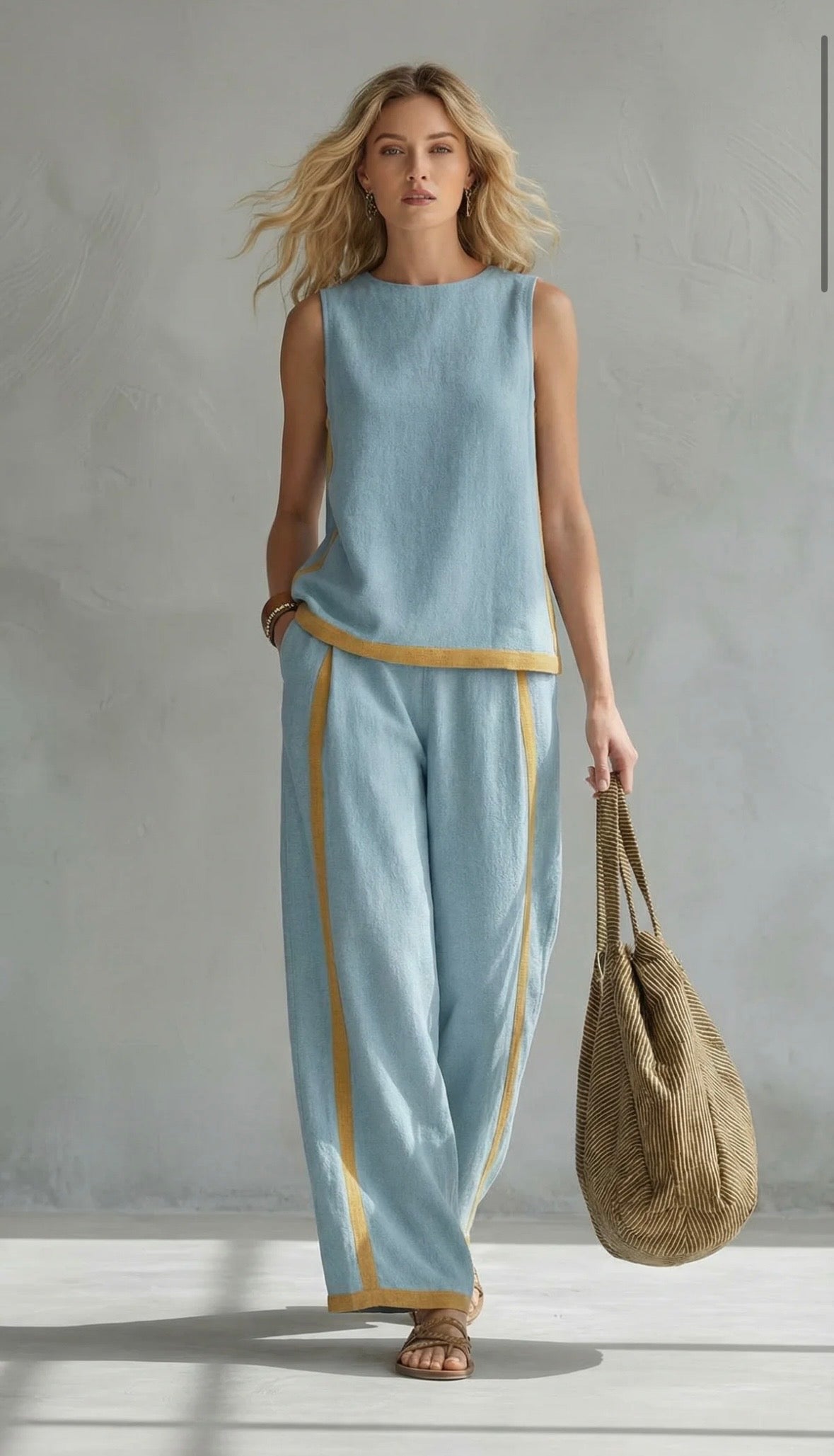 CHIC LINEN SET FOR WOMEN