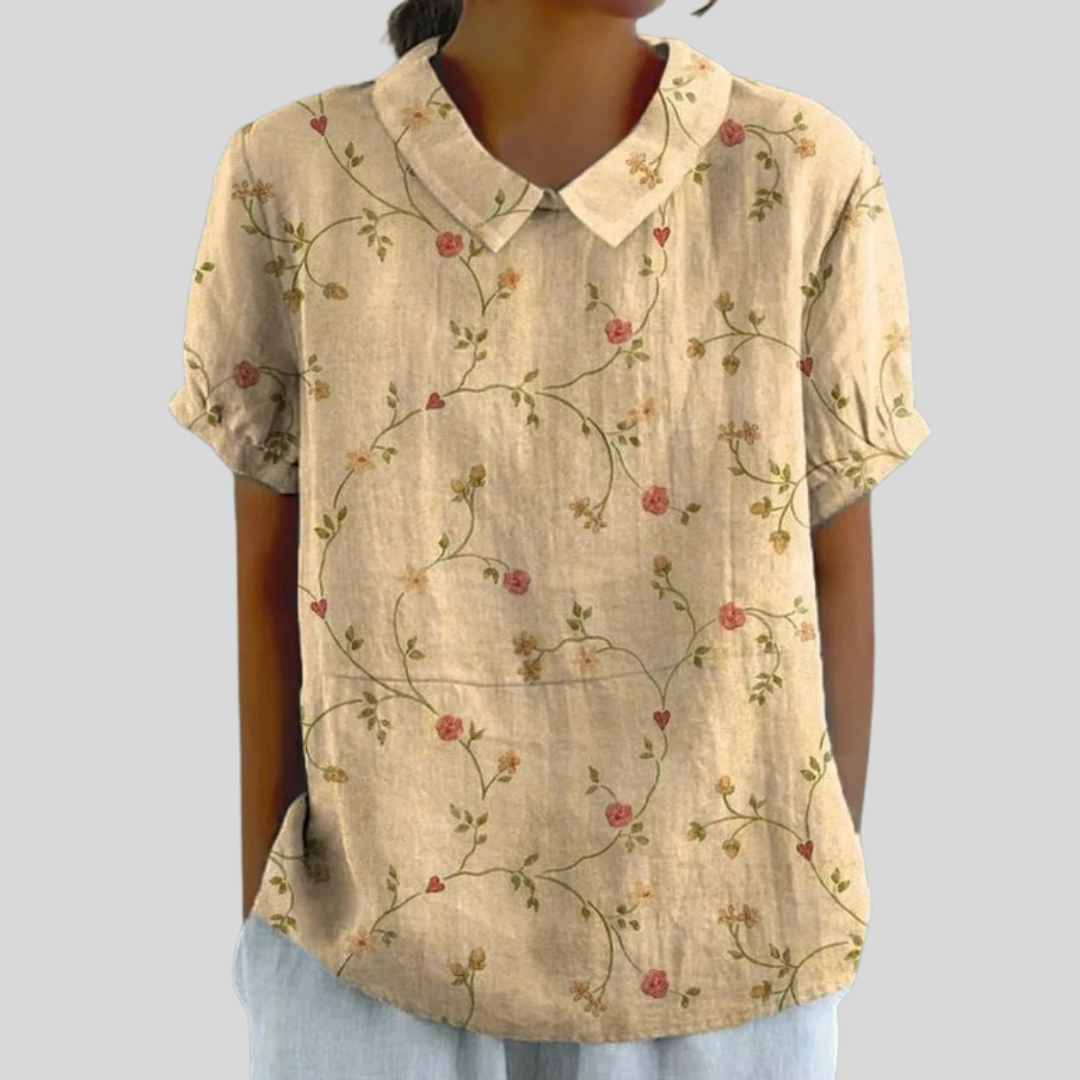 Floral Top Elegant Comfort