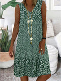AYLA | SLEEVELESS DRESS WITH V-NECK