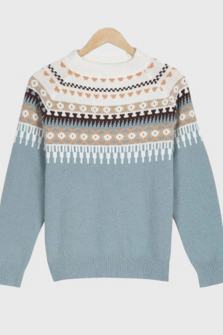 Gemma Textured Round Neck Jumper