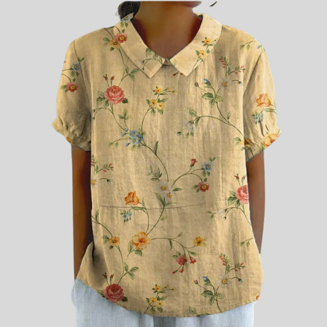 Floral Top Elegant Comfort