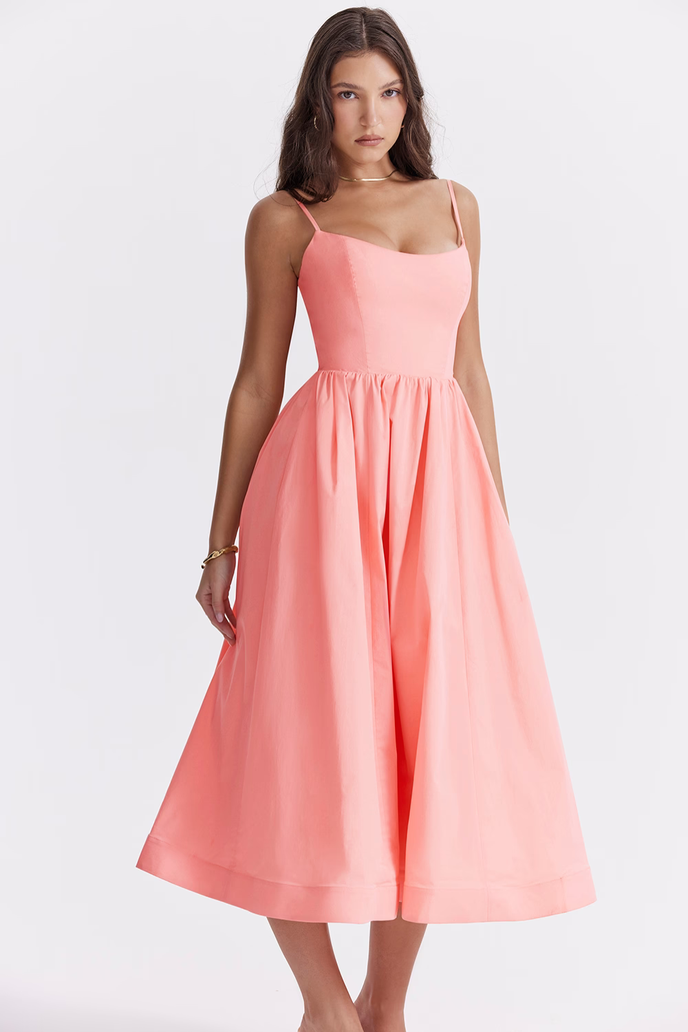 ESTELLE | Elegant Corset Summer Midi Dress