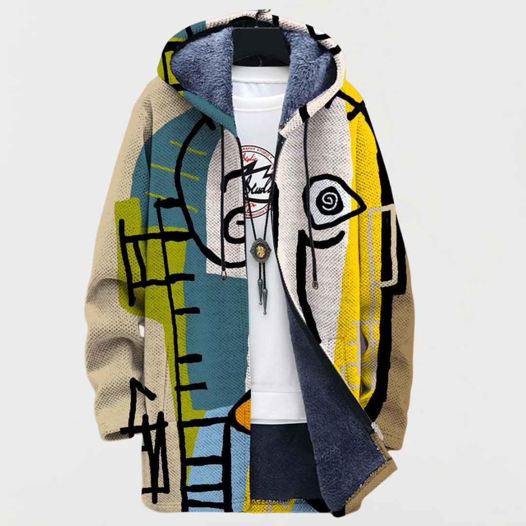 Bettina™ | Hooded Jacket with Art Lines