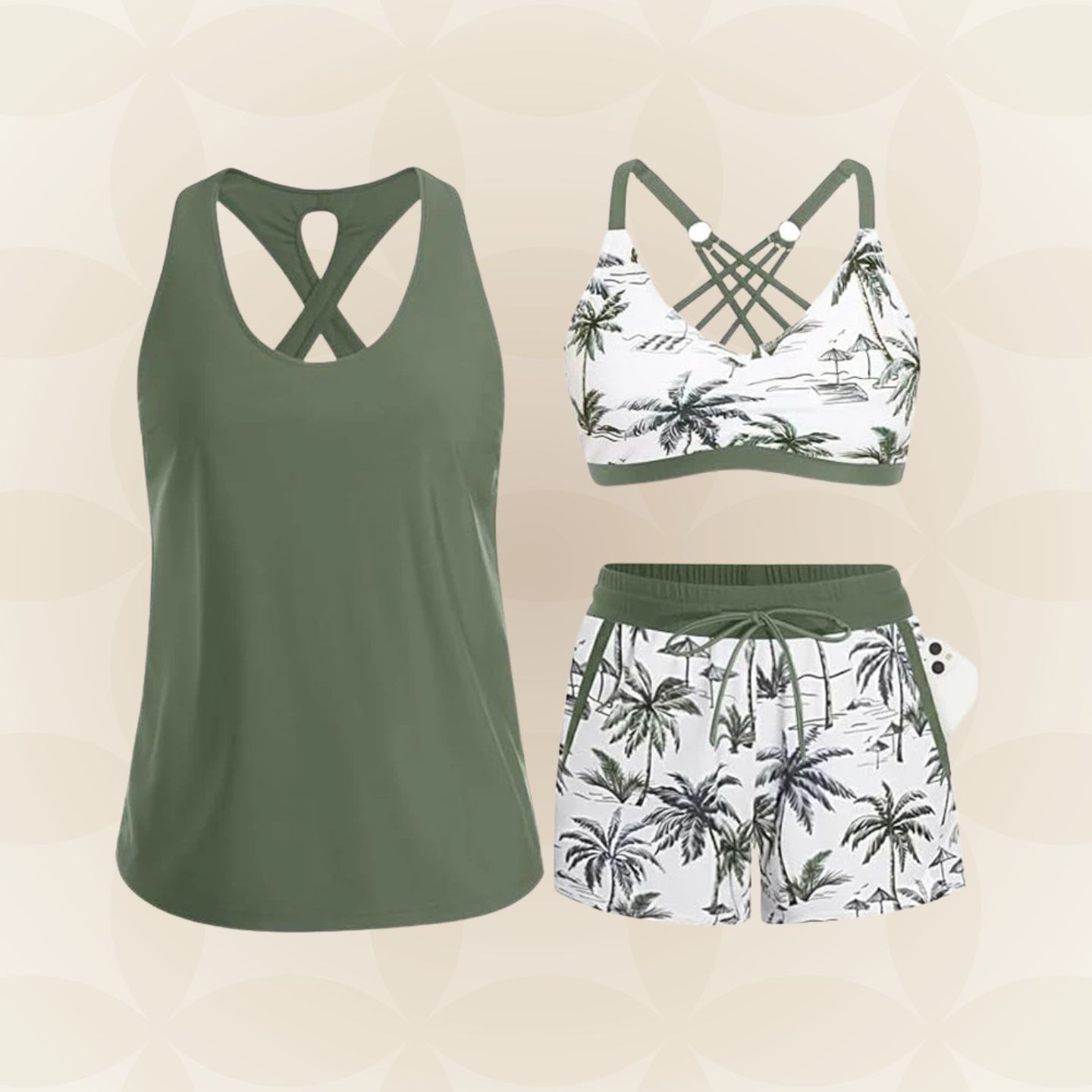 THREE-PIECE BIKINI SET FOR WOMEN