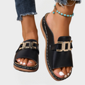 Sandals with Thick Soles and Simple Fastening