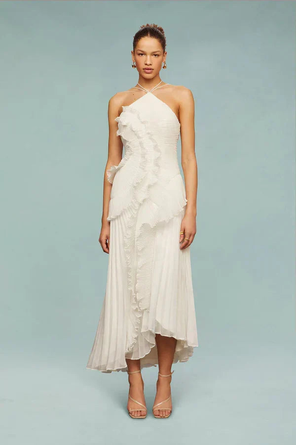 LIYANA | Spiral Ruffle Dress