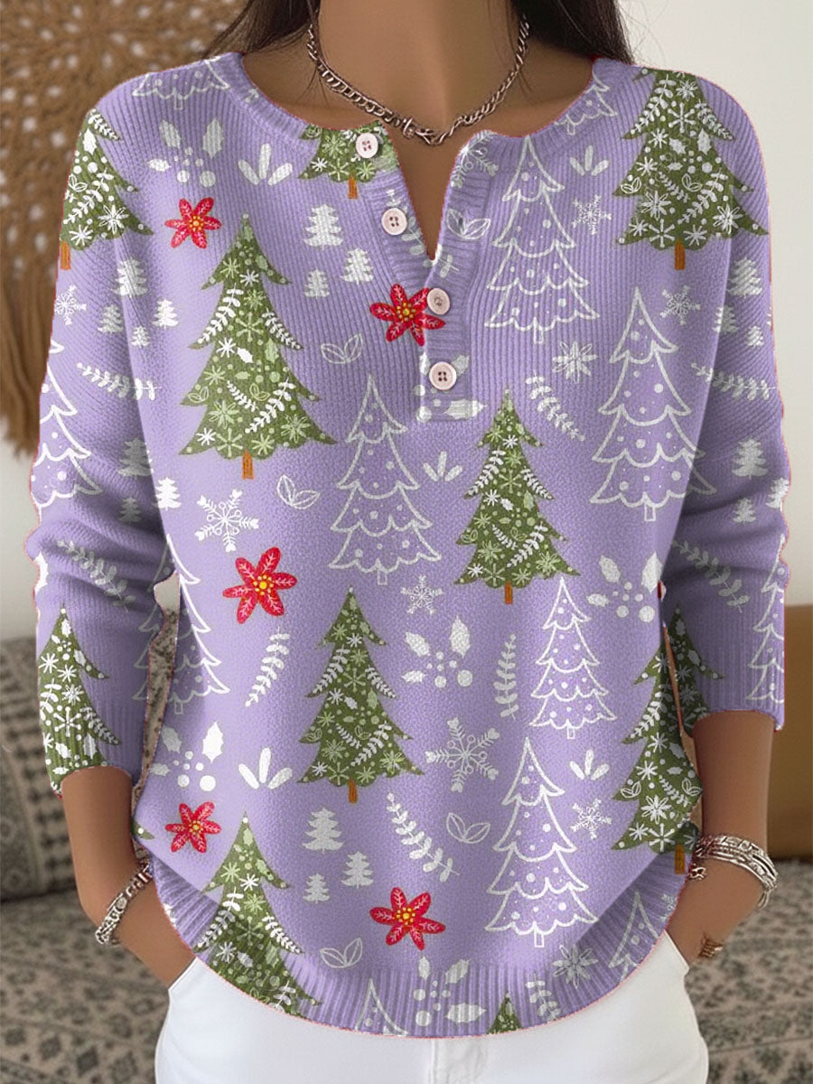 Sofía | Christmas Sweater with Buttons
