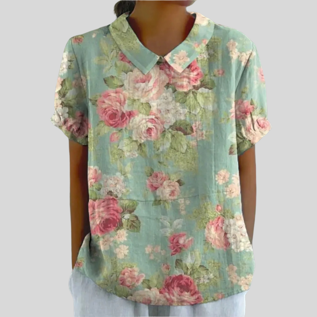 Floral Top Elegant Comfort