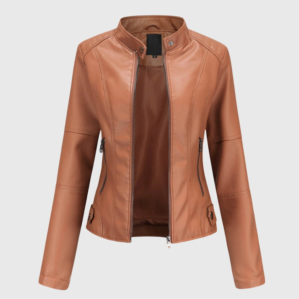 Giorgina™ - Elegant Leather Jacket for Women