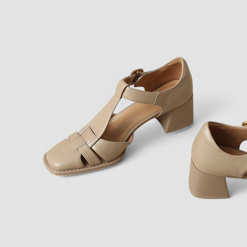 Eva | Orthopaedic Heeled Shoes with T-Strap