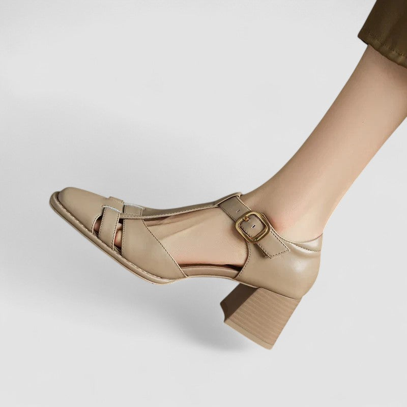Eva | Orthopaedic Heeled Shoes with T-Strap