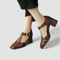 Eva | Orthopaedic Heeled Shoes with T-Strap