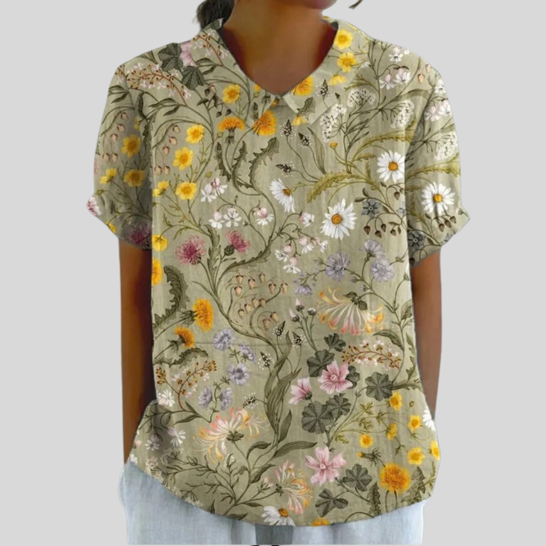 Floral Top Elegant Comfort