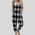 Dungarees with Diamonds Black-White