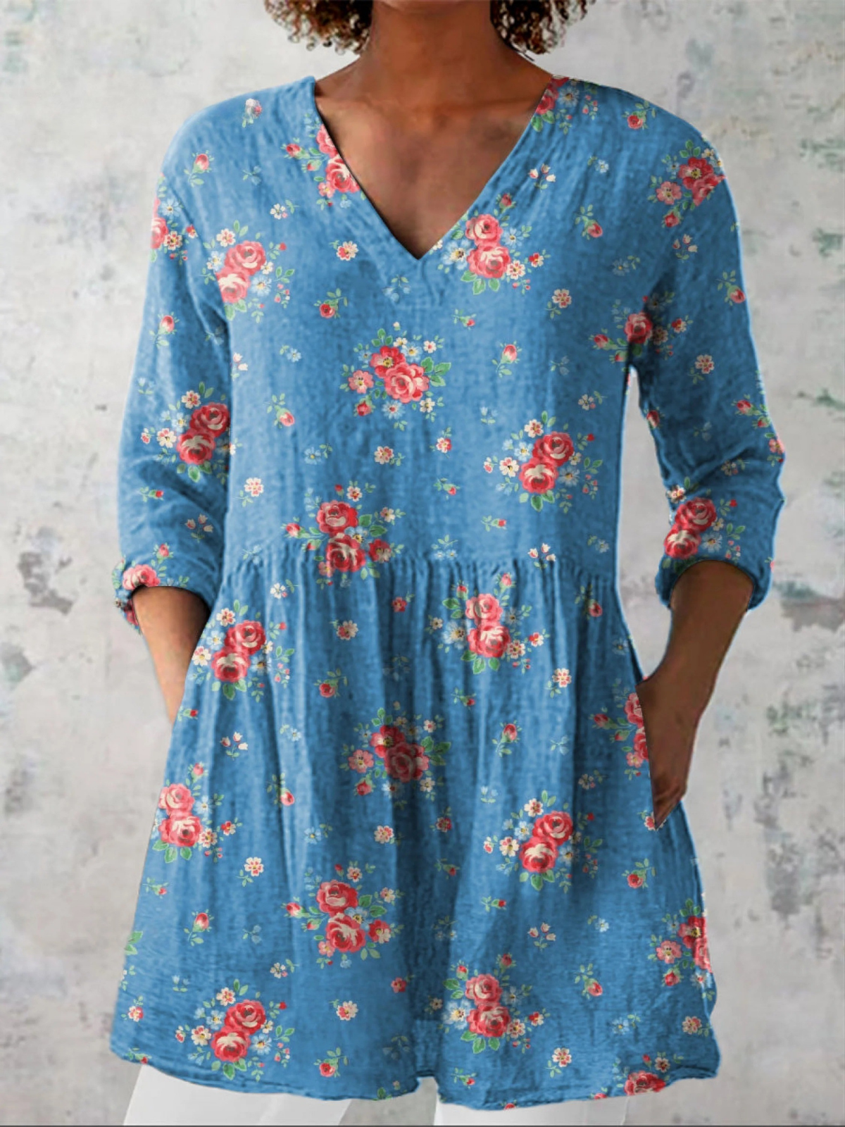 Ayla | Long Blouse with Striking Pattern