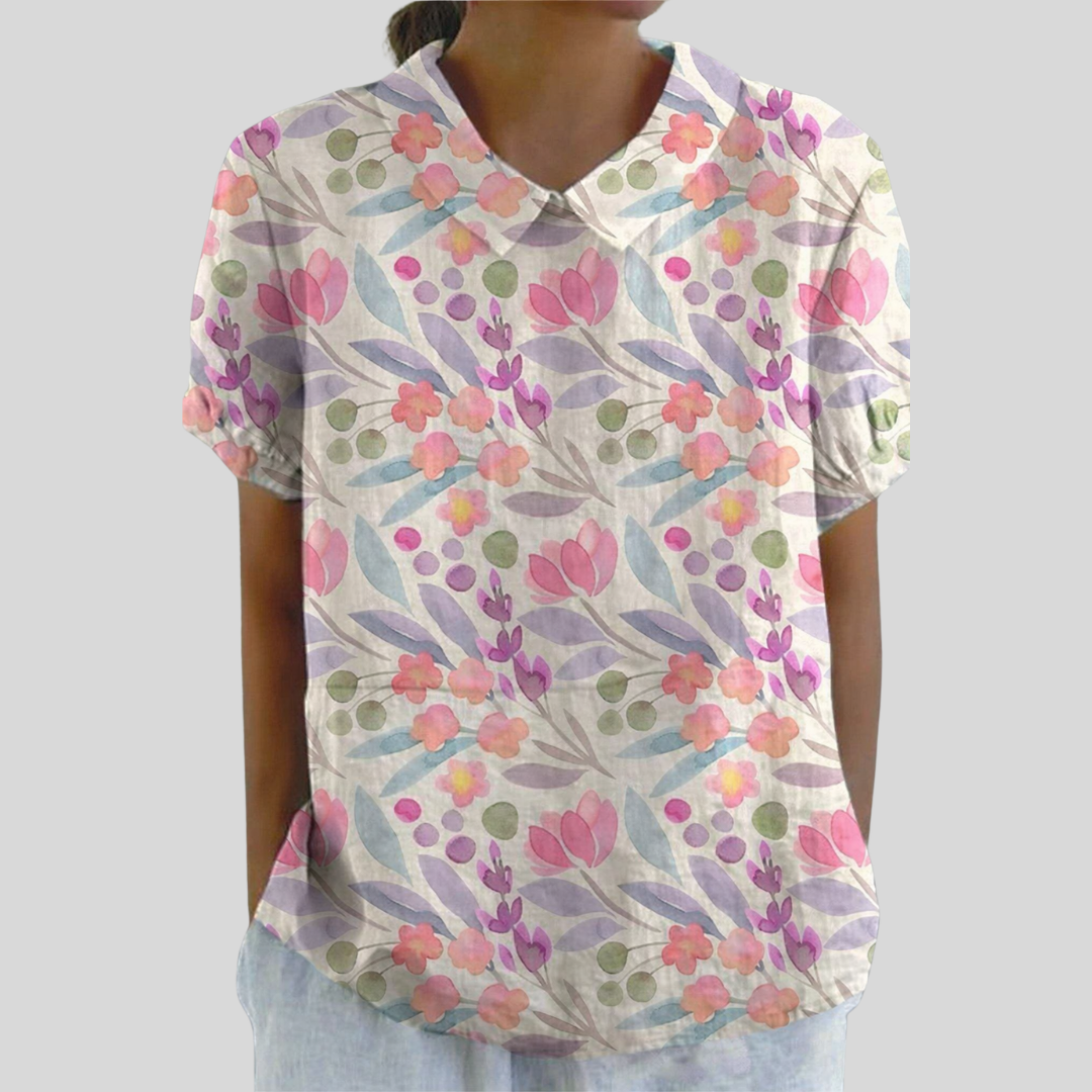 Floral Top Comfort Elegant