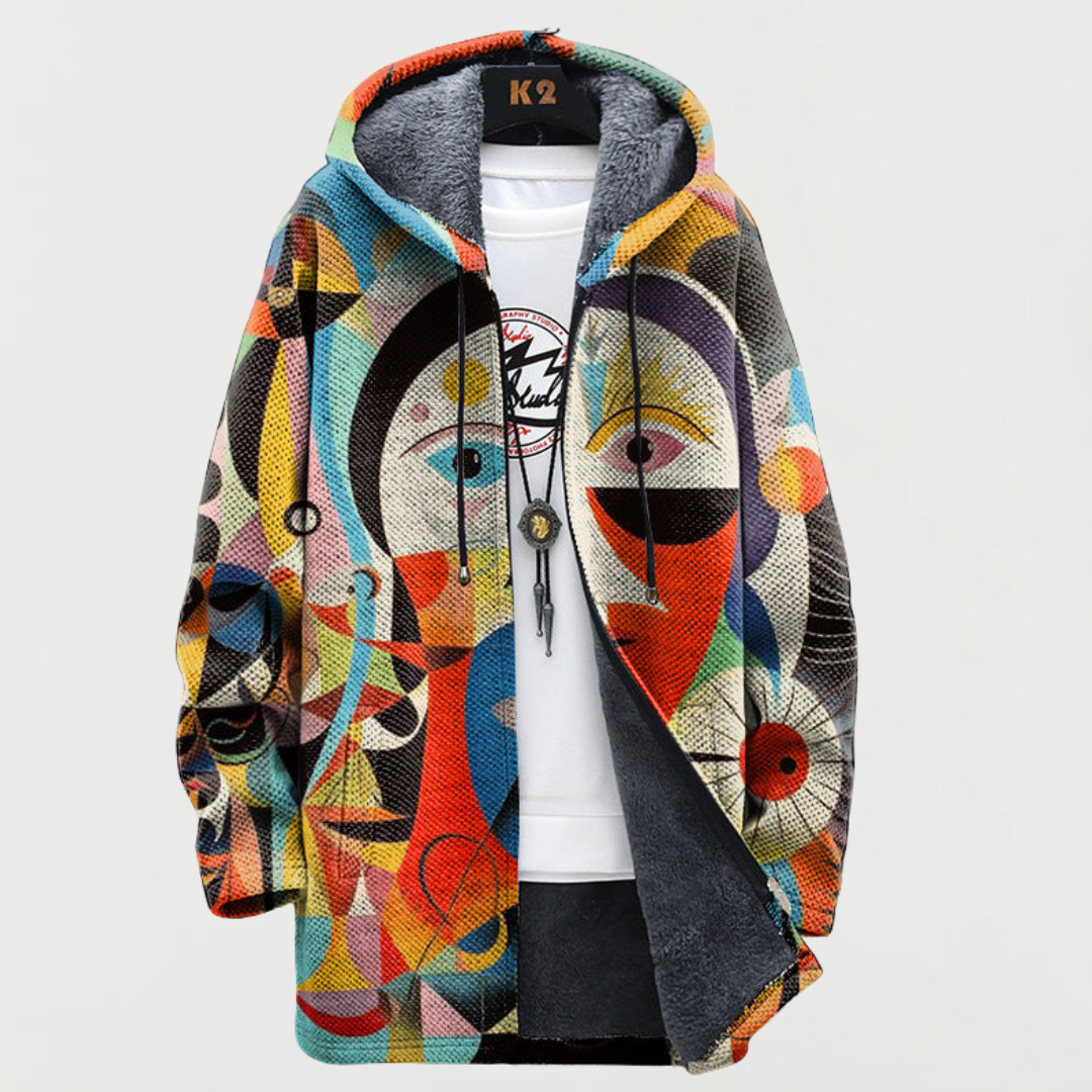 Bettina™ | Hooded Jacket with Art Lines