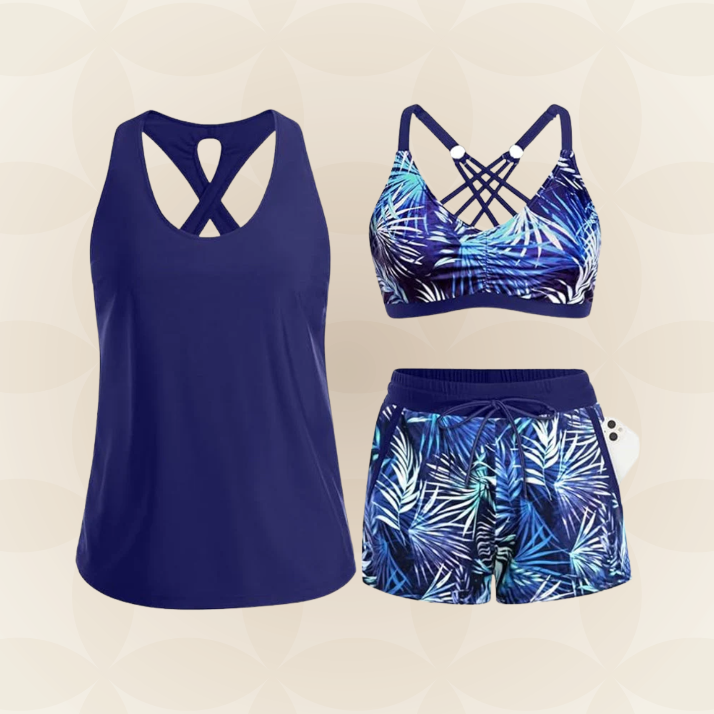 THREE-PIECE BIKINI SET FOR WOMEN
