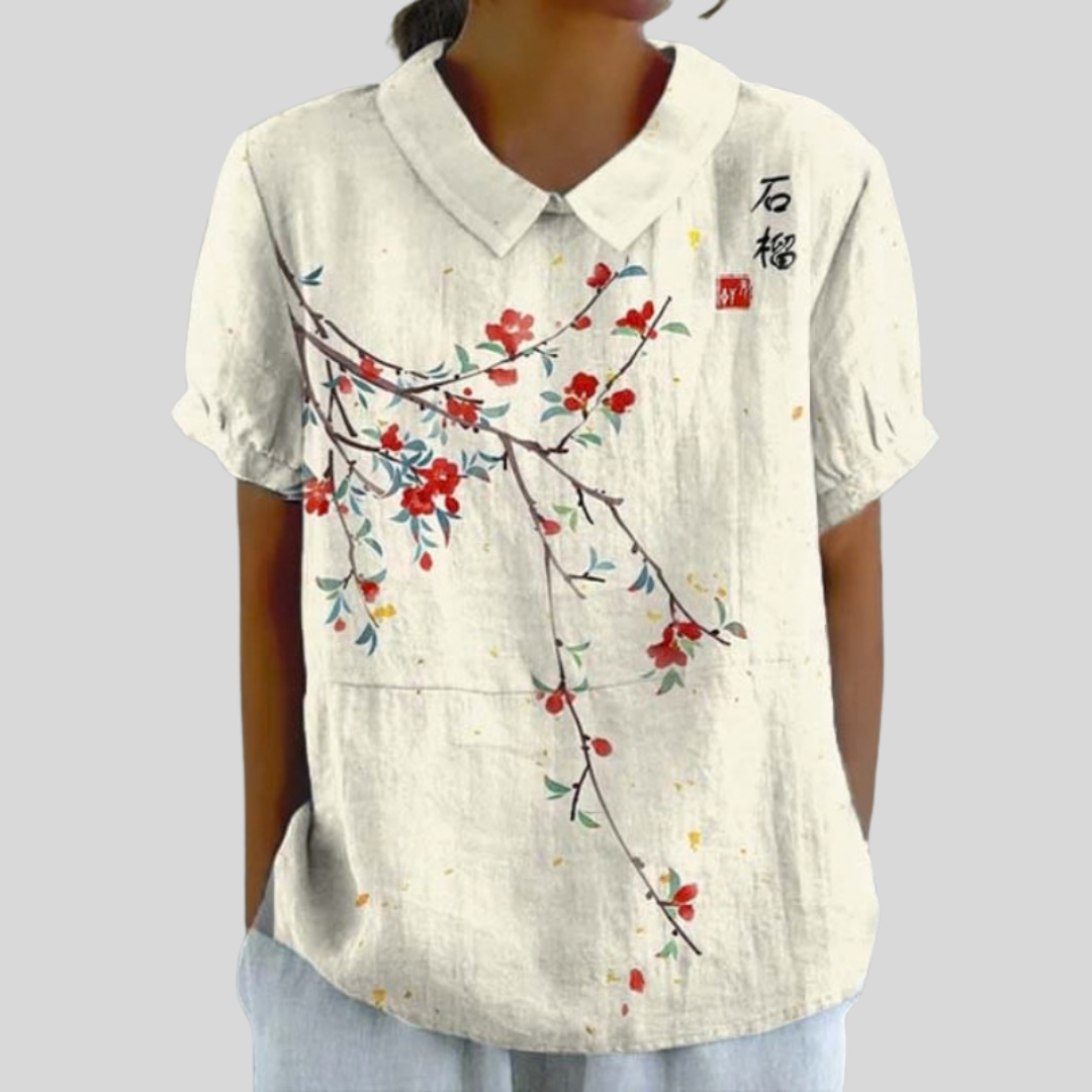 Floral Top Elegant Comfort