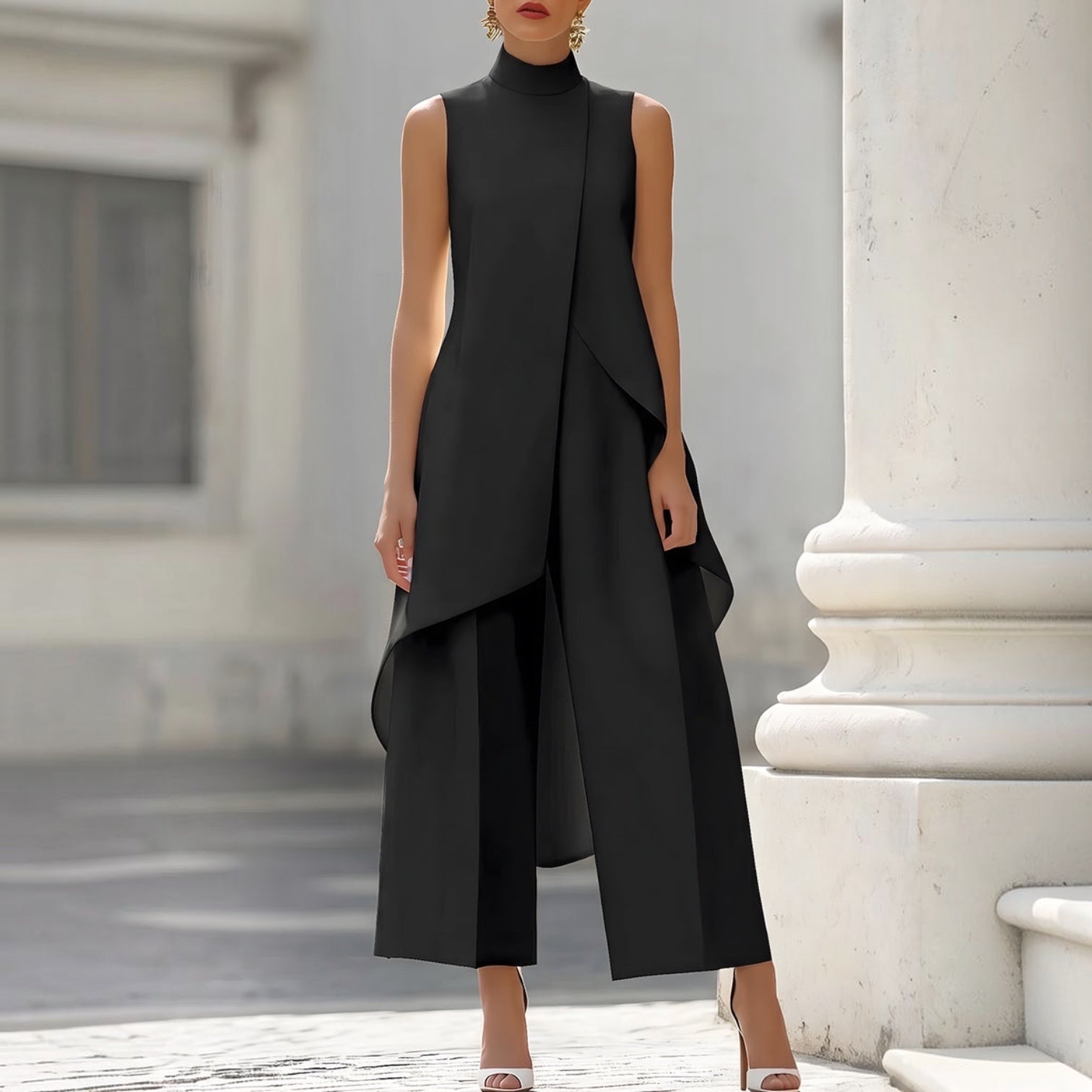 ELEGANT WIDE LEG SET FOR WOMEN