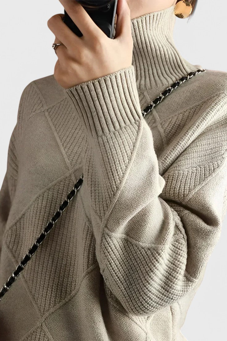 Jasmine Cashmere High Neck Jumper