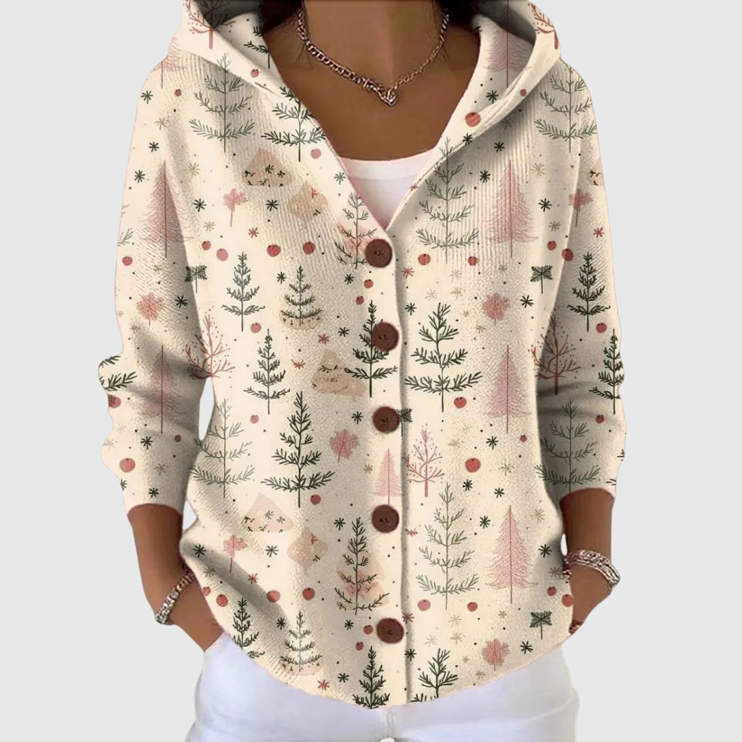 Hooded Knitted Cardigan