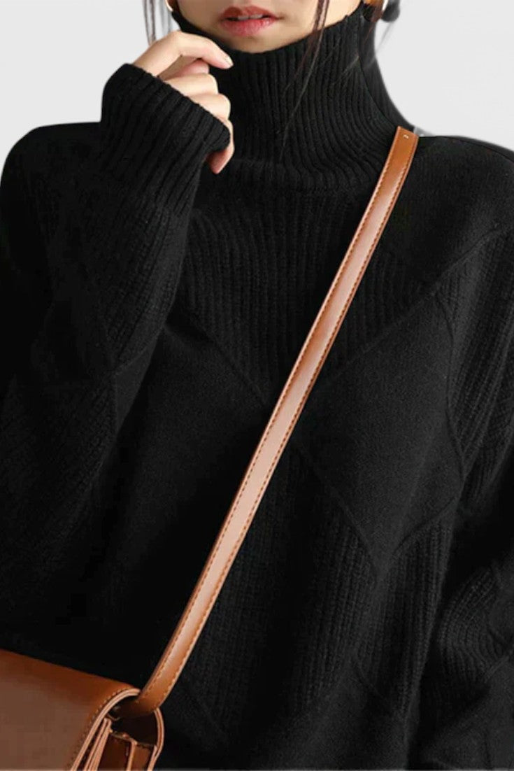 Jasmine Cashmere High Neck Jumper