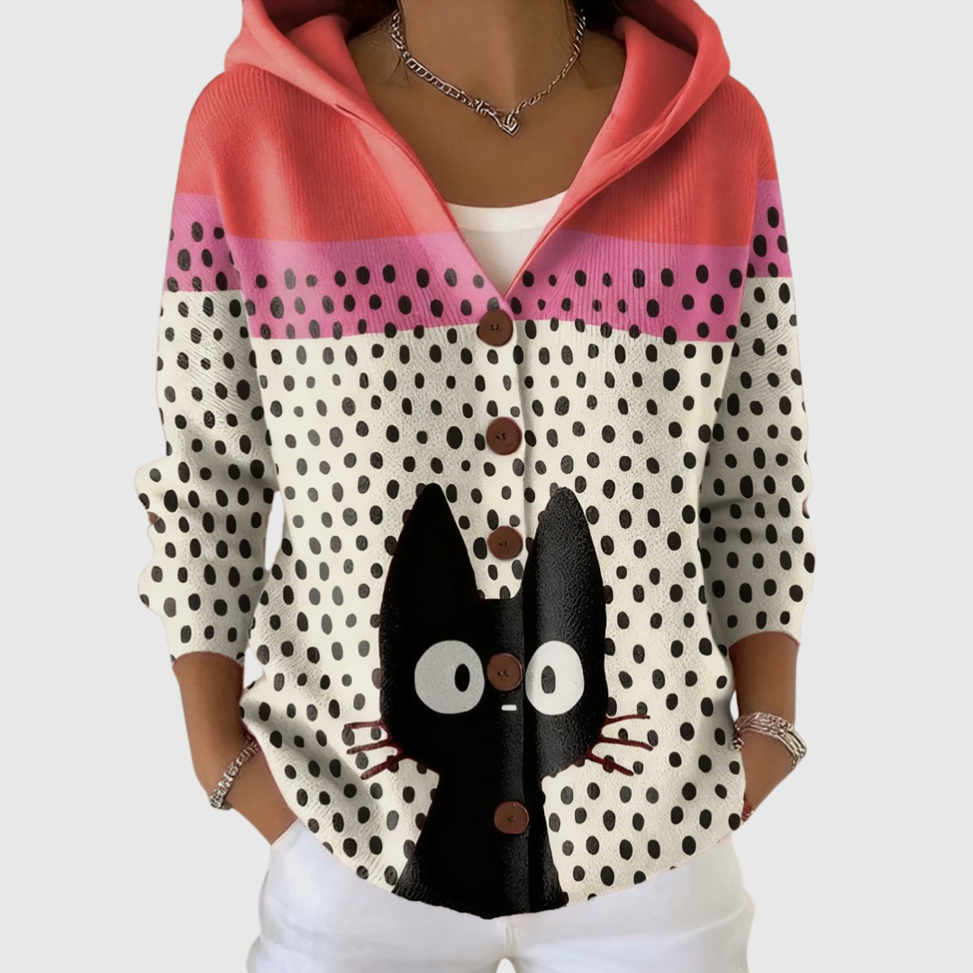 Hooded Knitted Cardigan