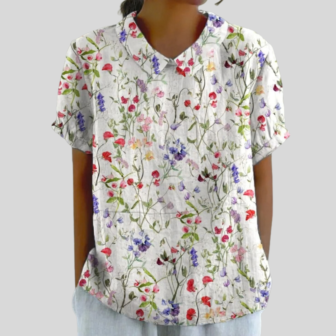 Floral Top Elegant Comfort