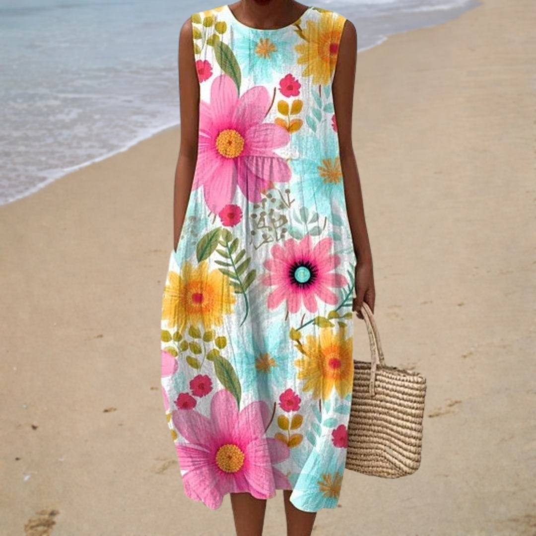 Comfortable Sleeveless Summer Dress