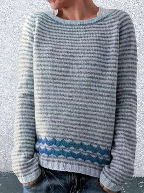Elvonna | Striped Patterned Sweater