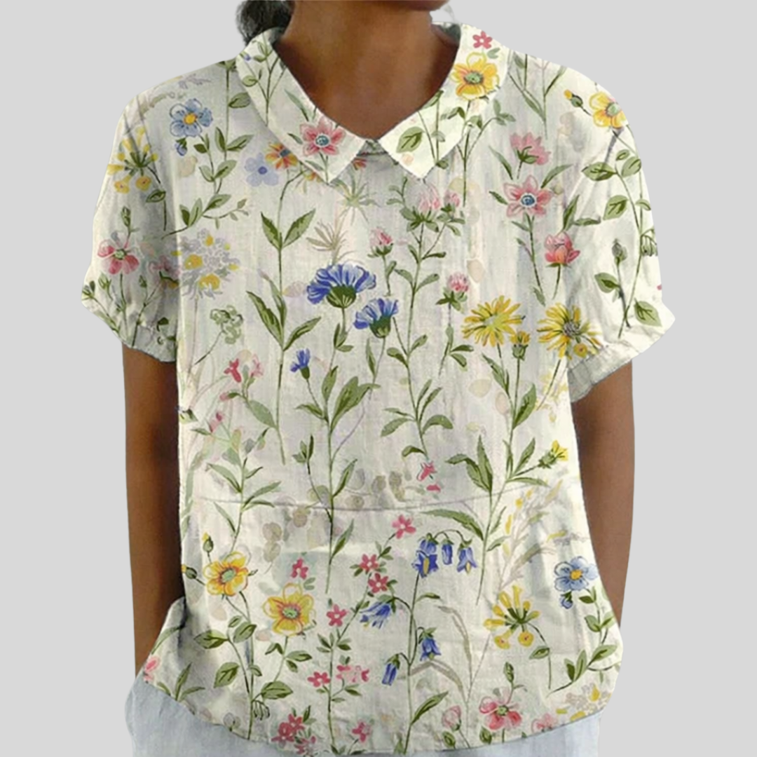 Floral Top Elegant Comfort