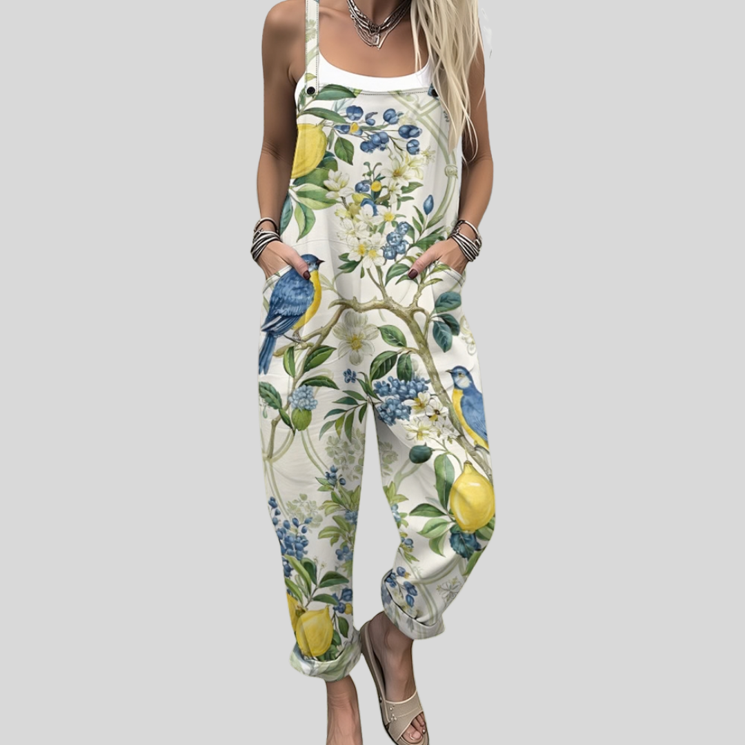Dungarees with Lemons and Berries
