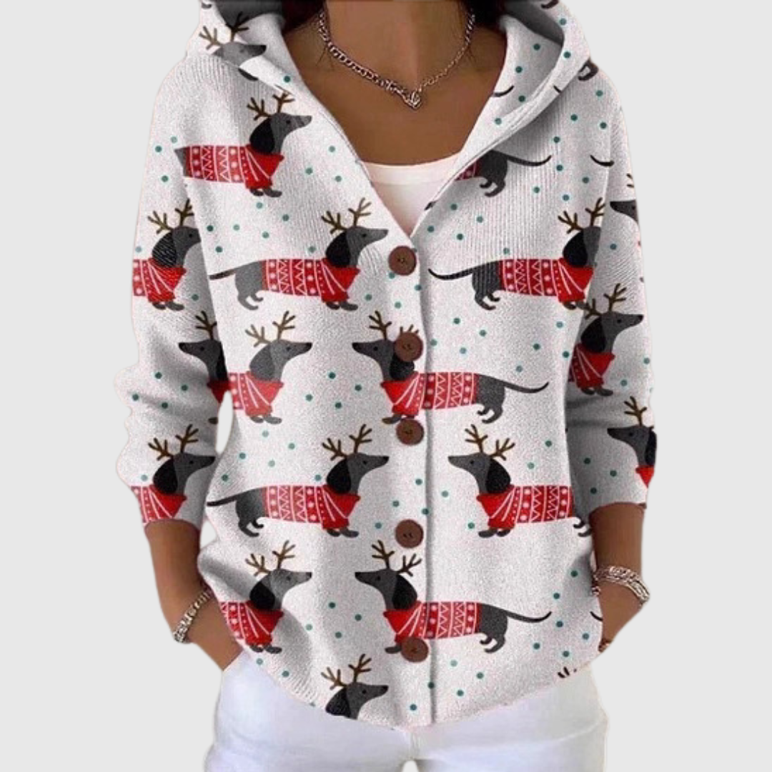 Cardigan Comfort with Hood in Knit