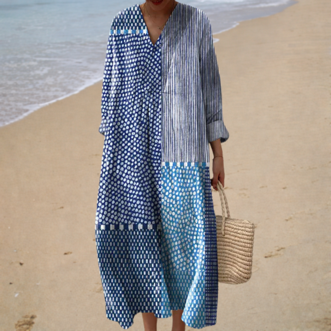 Flowing Summer Dress with Print