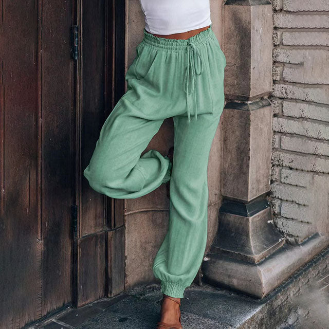 Kaeli – Elegant Jogging Trousers with Drawstring
