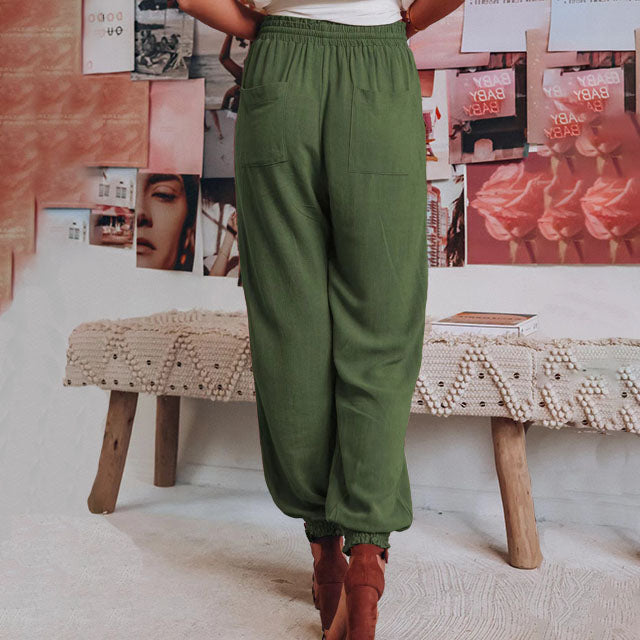 Kaeli – Elegant Jogging Trousers with Drawstring