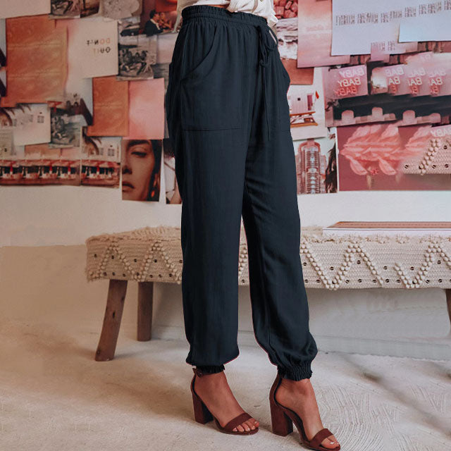 Kaeli – Elegant Jogging Trousers with Drawstring